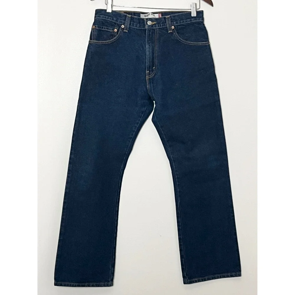 Levis 517 Bootcut Jeans Mens 32x30 Dark Wash Indigo Dark Wash Western Rugged